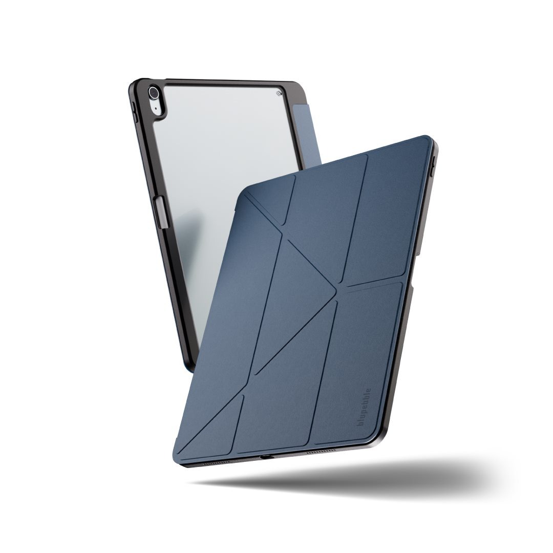 BLUPEBBLE IPAD 10.9 INCH NEW YORKER SLIM CASE W Y-FOLD STAND 2024 NAVYBLUE BP-NEWYORKER10GEN-NBL thumbnail 2