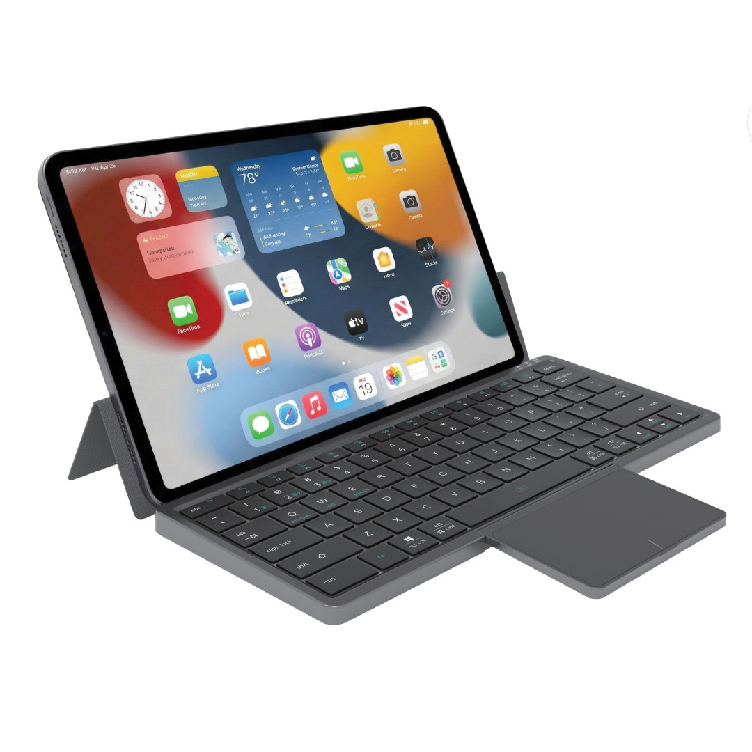 BLUPEBBLE TABKEY+ UNIVERSAL TABLET KEYBOARD CASE ARABIC GRAY BP-TABKEY+AR-GY thumbnail 2