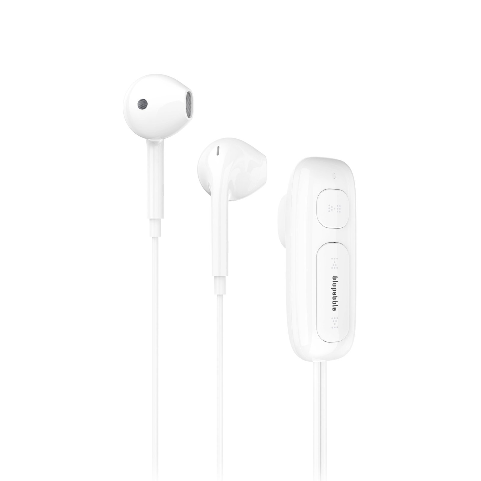 BLUPEBBLE BT CLIP WIRELESS EARPHONE WHITE BP-BTCLIP01-WH thumbnail 2