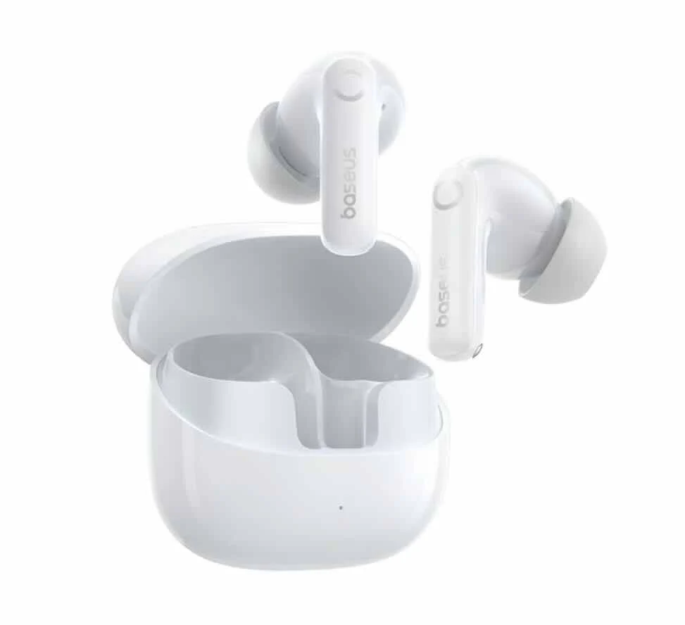 BASEUS BASS BPI NC IN EAR TRUE WIRELESS EARBUDS MOON WHITE A0010705WT thumbnail 2