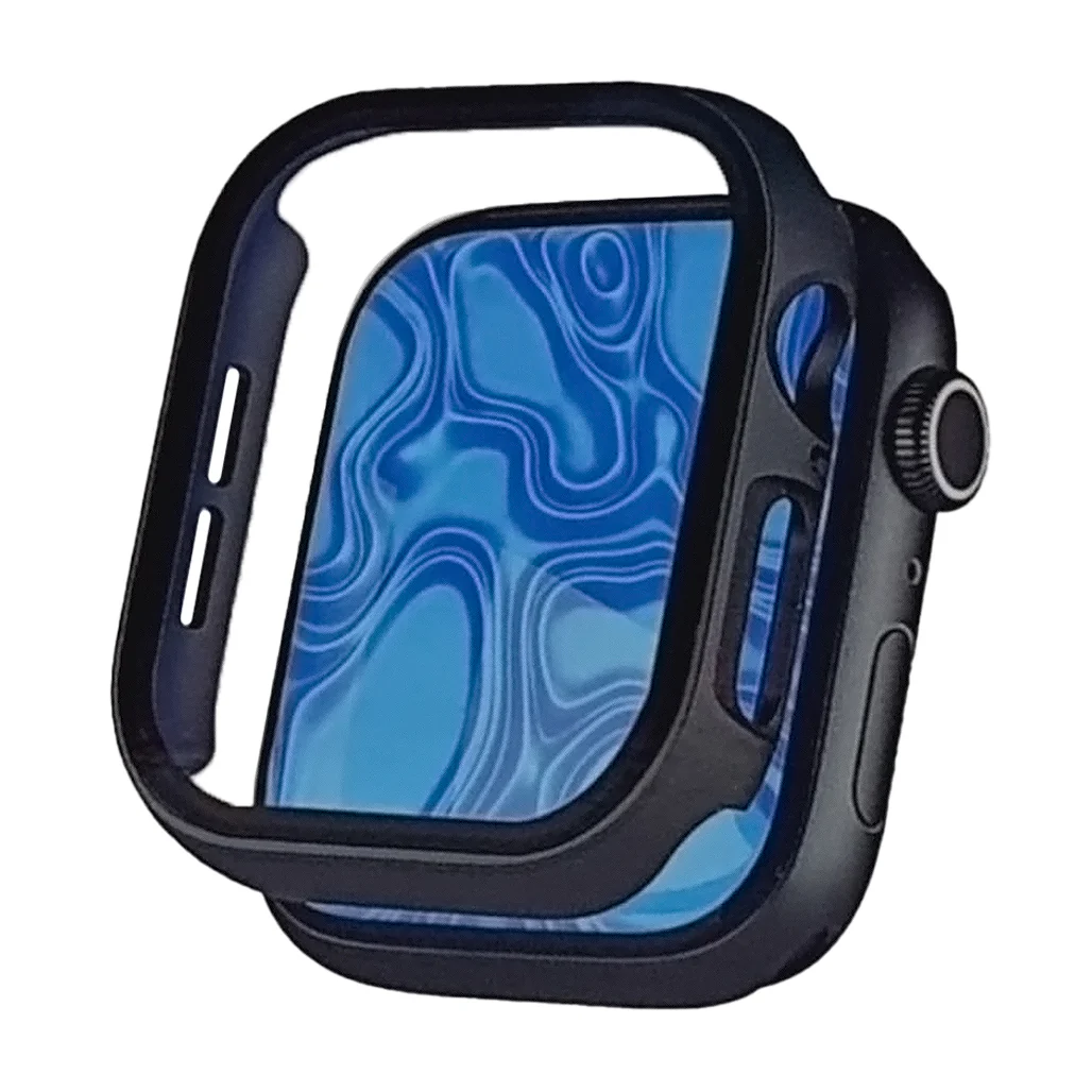 BLUPEBBLE ROCK SHIELD SLIM ARMOUR WITH GLASS SHIELD APPLE WATCH 46MM BLACK BP-ARMOURSP46-BK thumbnail 2