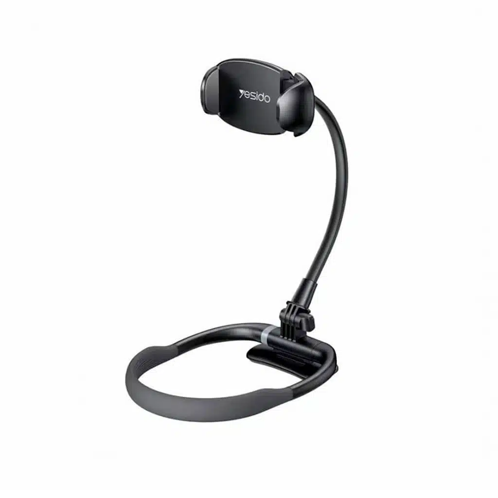 YESIDO ADJUSTABLE LAZY MAGNETIC PHONE HOLDER BLACK C291 thumbnail 2