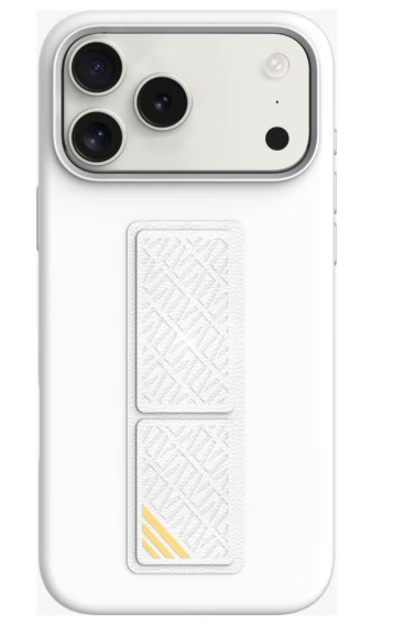 LEVELO IPHONE 17 PRO MORPHIX SILICONE CASE WOTH LEATHER GRIP SILVER LVLMRPS17PSL thumbnail 2