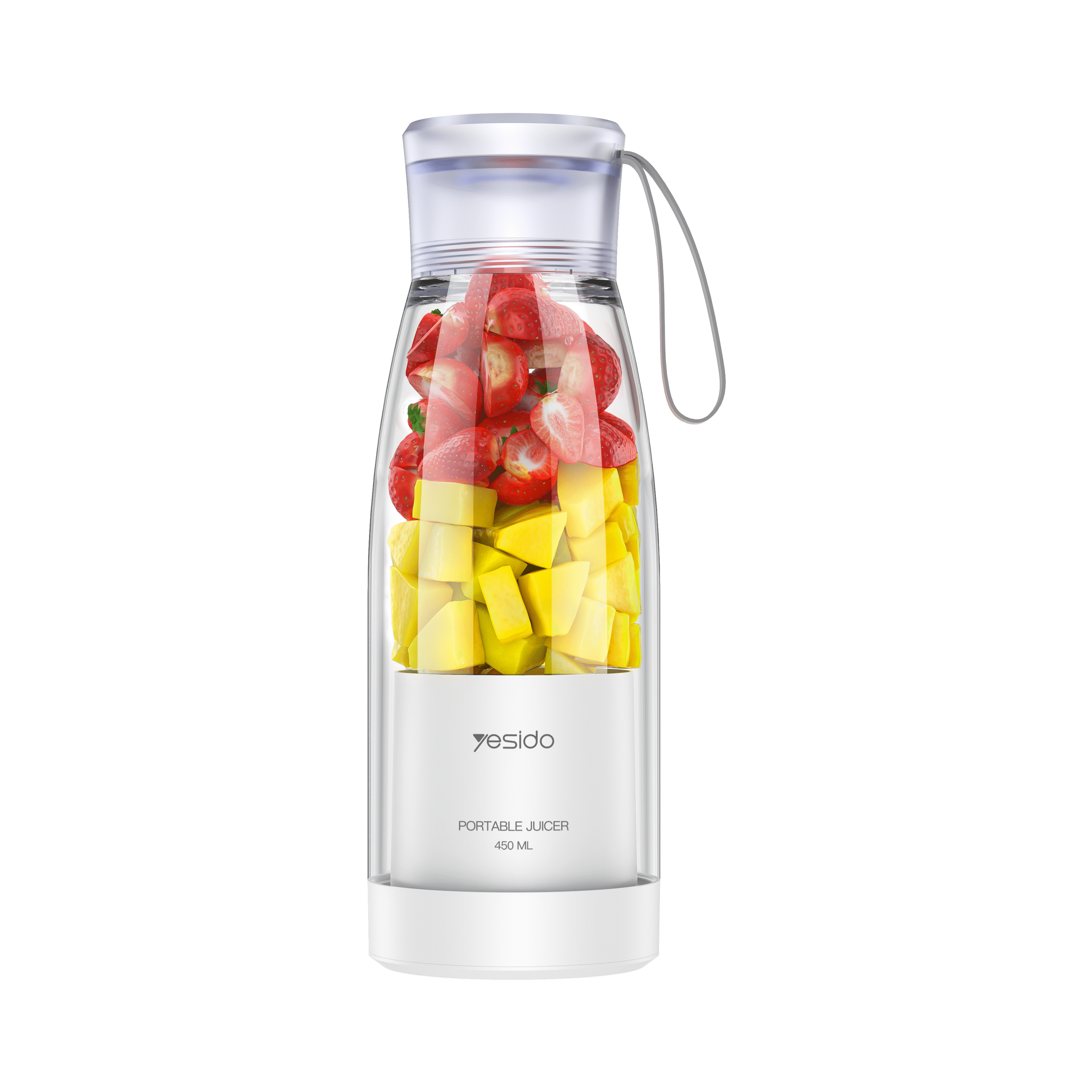 YESIDO 450ML PORTABLE USB C JUICER WHITE EC17 thumbnail 2
