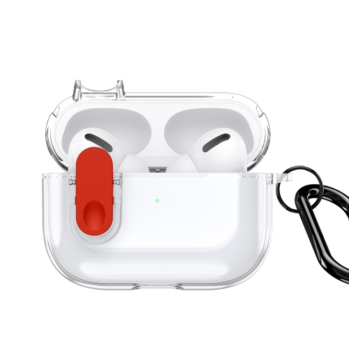 DUXDUCIS AIRPODS PRO 2 PECL SERIES CASE CLEAR RED PECL0039 thumbnail 2