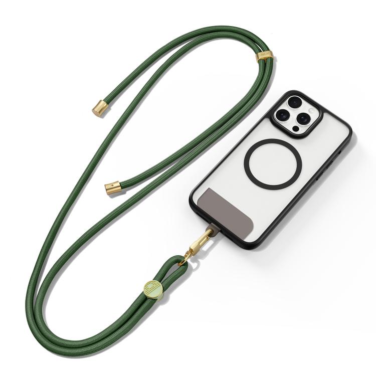 DUXDUCIS GARDEN SERIES CROSSBODY PHONE STRAP WITH TILE PATTERN PHONE LANYARD ARMY GREEN GARDEN0006 thumbnail 2