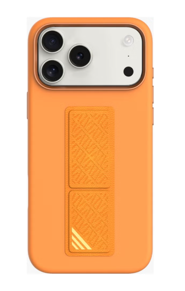 LEVELO IPHONE 17 PRO MAX MORPHIX SILICONE CASE WITH LEATHER GRIP ORANGE LVLMRPS17PMORG thumbnail 2