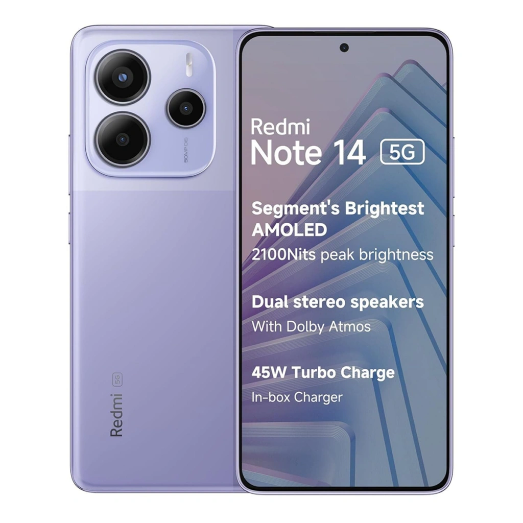 MI REDMI NOTE 14 5G 8GB RAM 256 ROM LAVENDER PURPLE thumbnail 2
