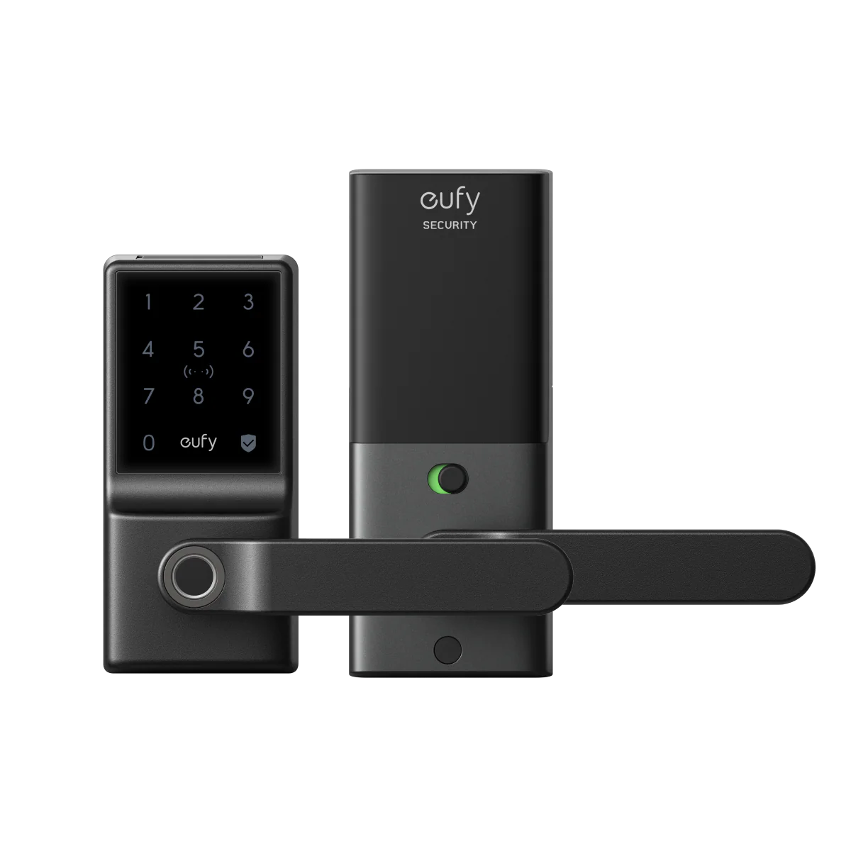 EUFY SMART LOCK C33 WIFI FINGERPRINT KEYLESS DOOR LOCK WITH HANDLE BLACK T85L0111 thumbnail 2
