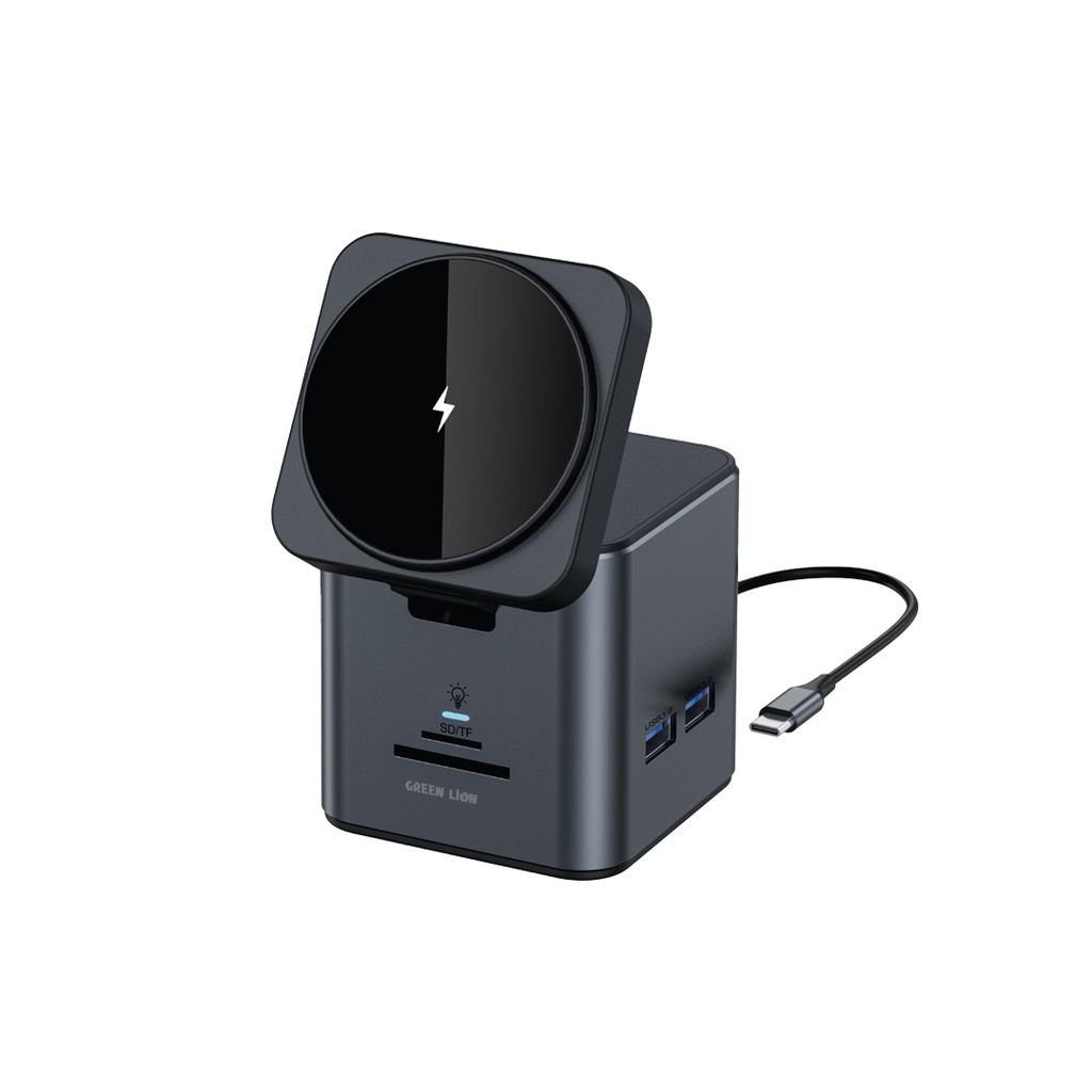 GREEN LION 9 IN 1 HUB DOCKING STATION BLACK GN9IN1HUBBK thumbnail 2