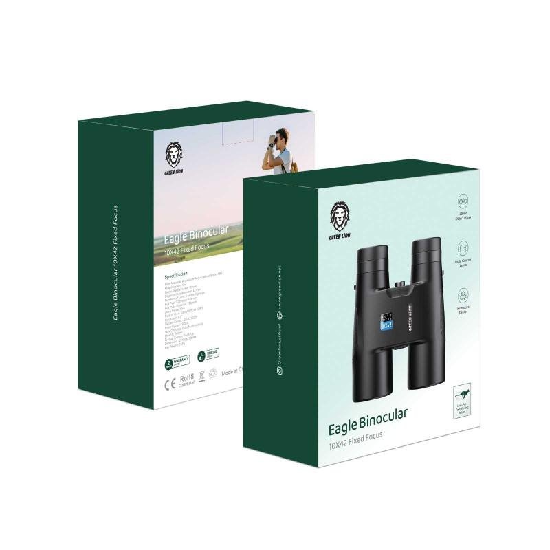 GREEN EAGLE BINOCULAR 10X42 FIXED FOCUS GNEBINOC10XBK BLACK thumbnail 2
