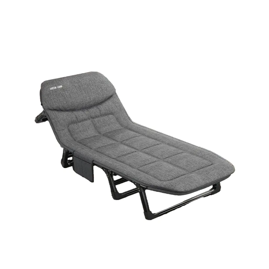 GREEN LION FOLDABLE CAMPING BED GRAY GNFLCPBEDGY thumbnail 2
