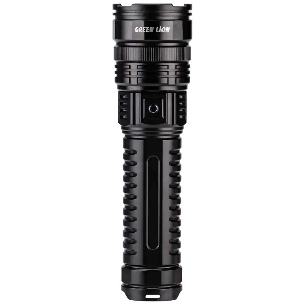 GREEN LION HYPER RAY LED TORCH 2000LM BLACK GNHR2000LMBK thumbnail 2