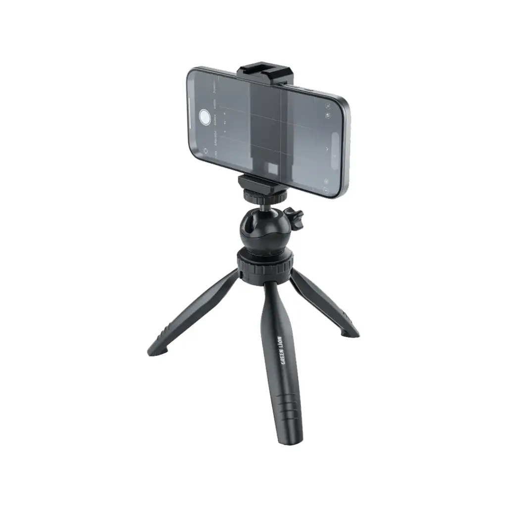 GREEN LION MINI TRIPOD WITH PHONE HOLDER BLACK GNMITRISTBK thumbnail 2