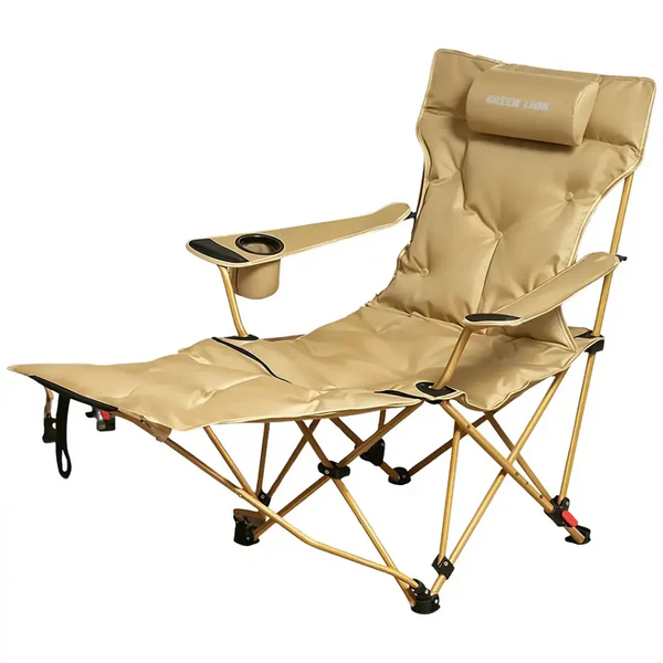 GREEN LION VESTRO CAMPING CHAIR WITH FOAM BEIGE GNVESCHAIRBG thumbnail 2