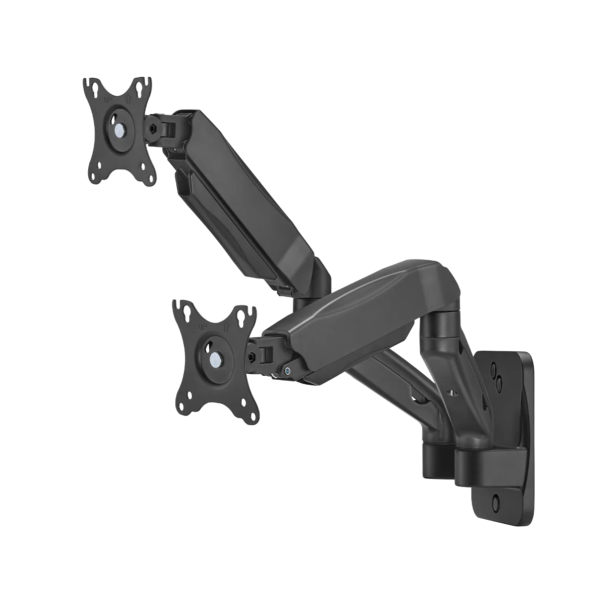 GameOn Economy Spring-Assisted Wall-Mounted Dual Monitor Arm (GO-5008) - Adjustable and Space-Saving Design thumbnail 2