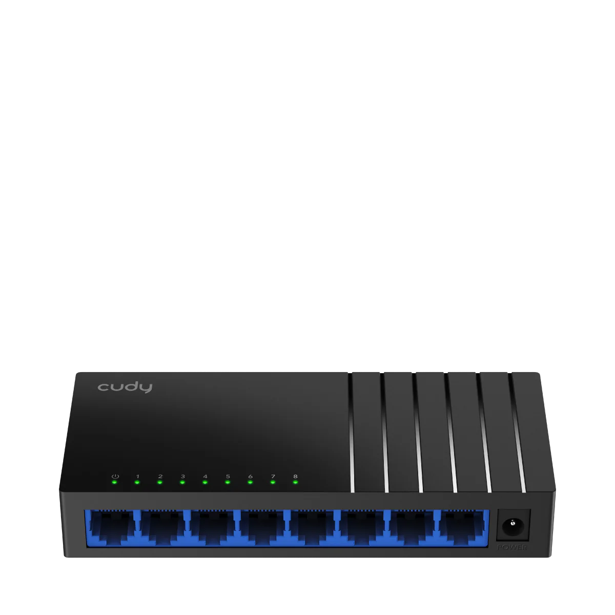 Cudy 8-Port Gigabit Network Switch (Black, GS108D) - High-Speed Ethernet Connectivity thumbnail 2