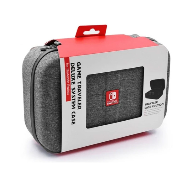 NINTENDO SWITCH GAME TRAVELER DELUXE SYSTEM CASE GRAY thumbnail 2