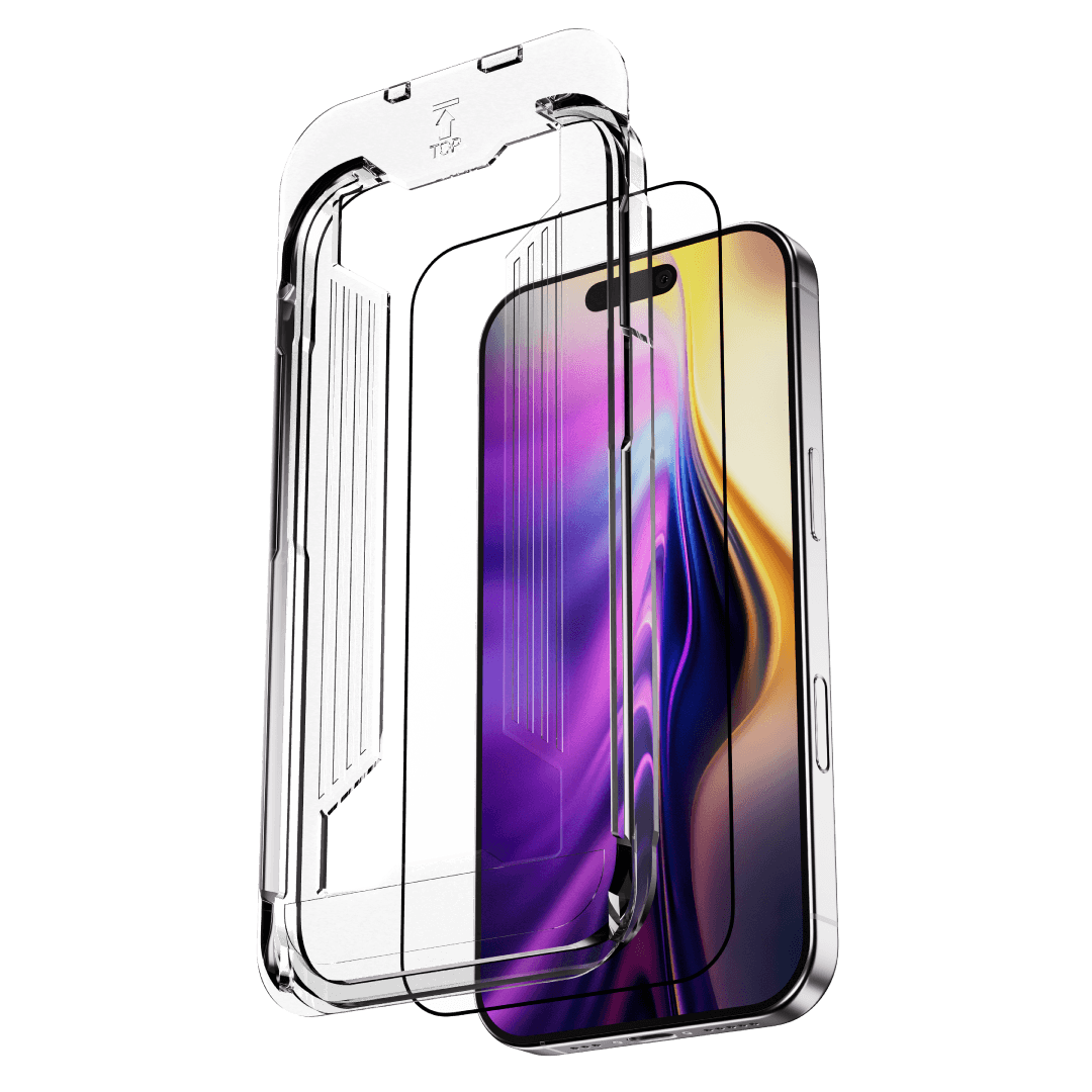 BLUPEBBLE GRAPHENE ROCK SERIES TEMPERED GLASS 2.5D FOR IPHONE 17 PRO MAX BLUE BP-LENS17P&PM-BL thumbnail 2