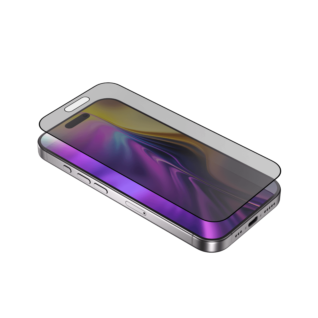 BLUPEBBLE GRAPHENE IPHONE 17 ROCK SERIES 2.5D TEMPERED GLASS PRIVACY BP-ROCKIP17AP-PRV thumbnail 2