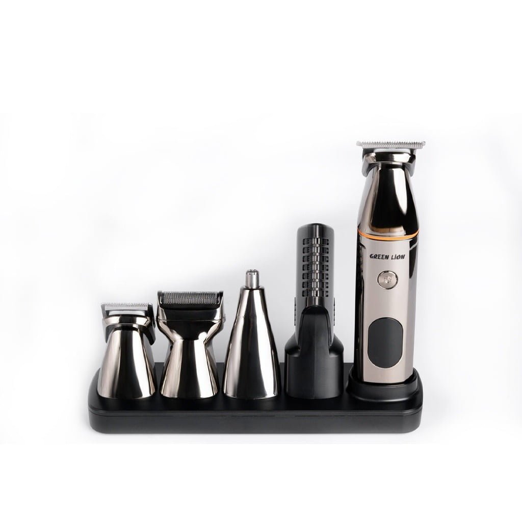 GREEN LION 5 IN 1 MULTI-FUNCTION HAIR CLIPPER SET 600MAH BLACK GN5IN1MHTRMBK thumbnail 2