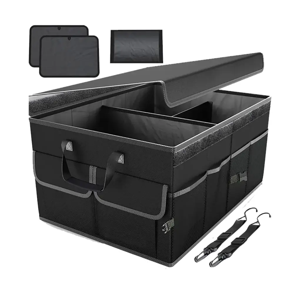 GREEN LION CAR TRUNK ORGANIZER 57L BLACK GNCRTORG57BK thumbnail 2