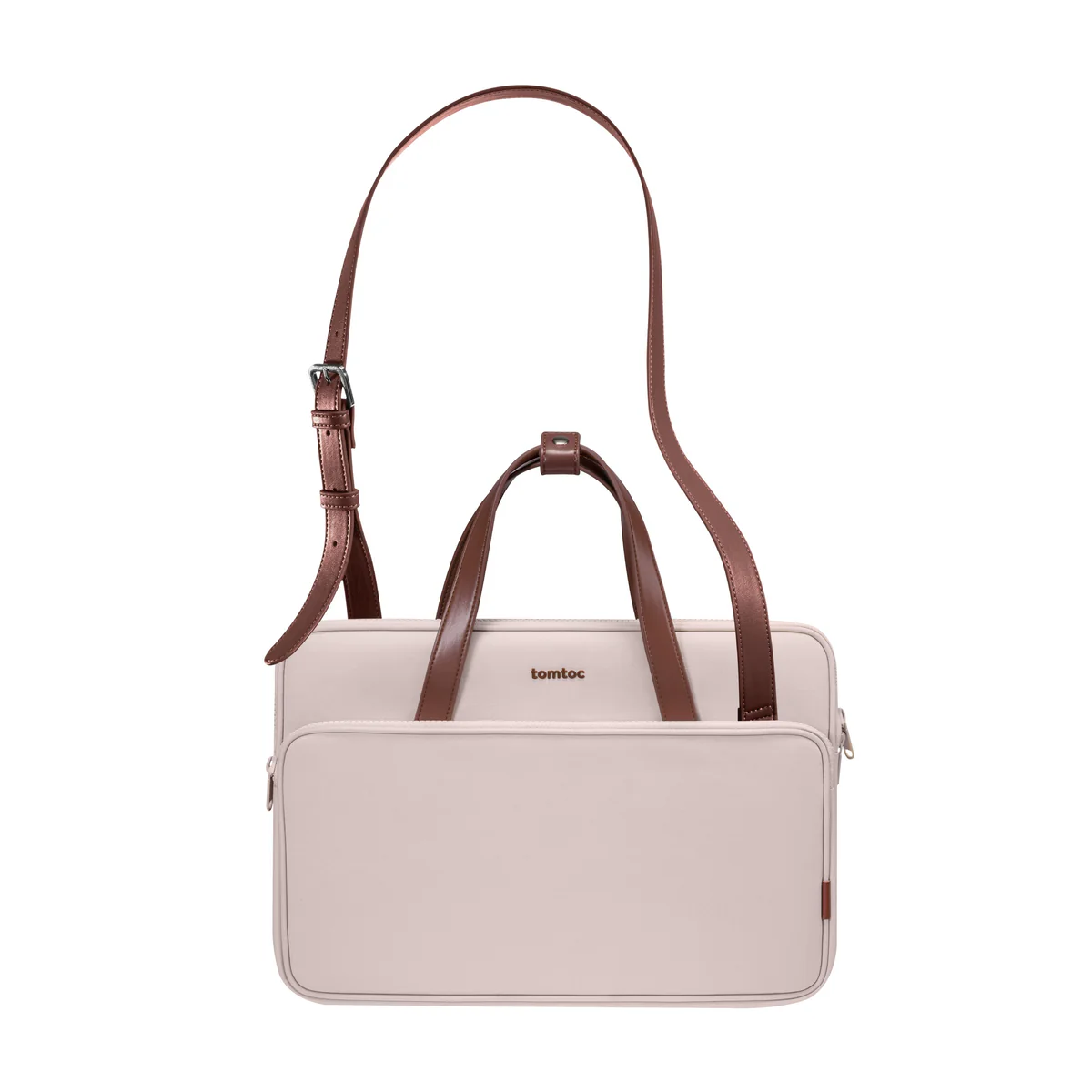 TOMTOC 13.5 INCH VERSATILE A12 LAPTOP SHOULDER BAG BLUSH PINK A12D3P1 thumbnail 2