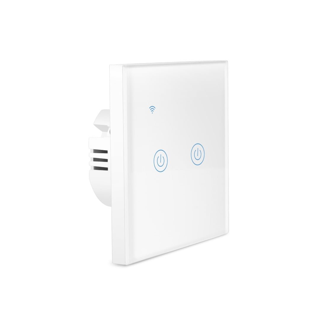 BLUPEBBLE HOM SMART WALL SWITCH 2 GANG HM-SMT2WALLSWITCH-WH thumbnail 2