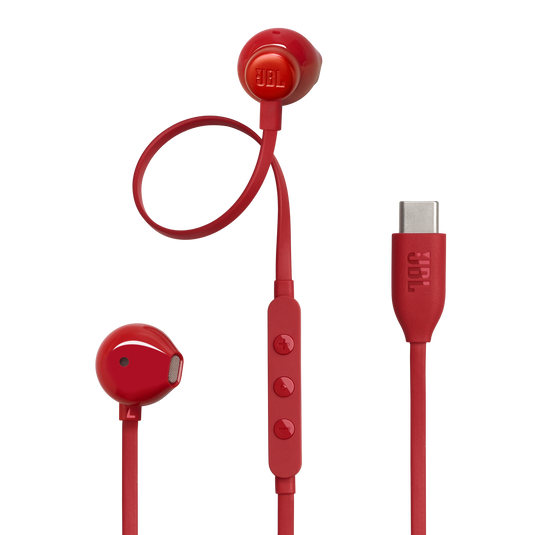 JBL TUNE 305C USB-C WIRED EARBUDS RED thumbnail 2