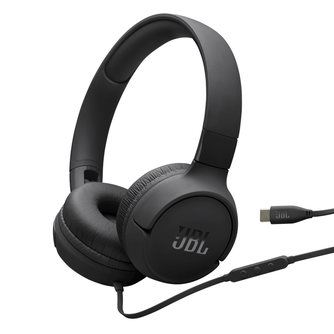 JBL TUNE 520C USBC WIRED HEADSET BLACK thumbnail 2