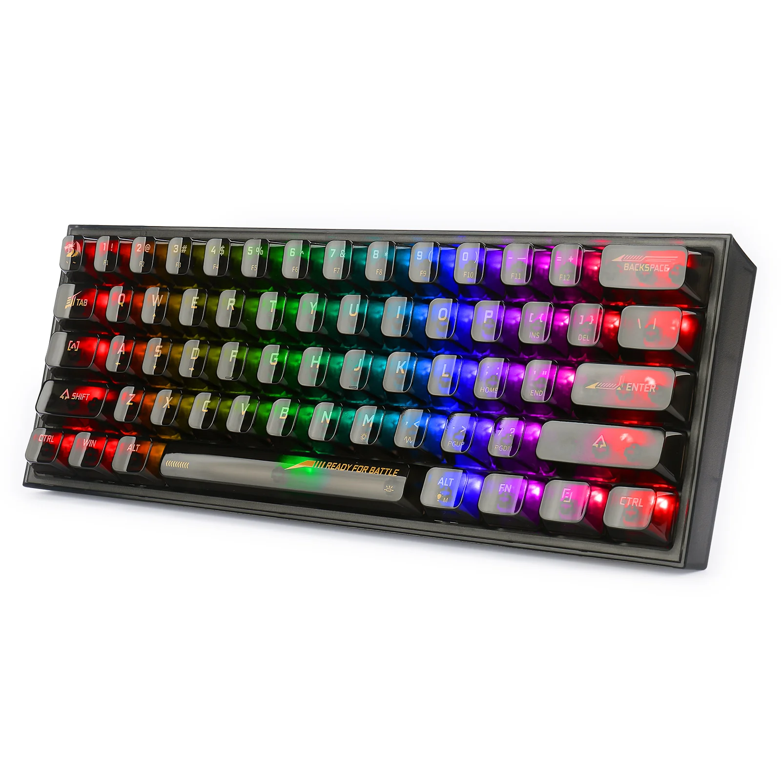 Redragon Fizz RGB Wired 61 Keys Mechanical Keyboard (K617CTB-RGB) - Compact Design with Customizable Lighting thumbnail 2