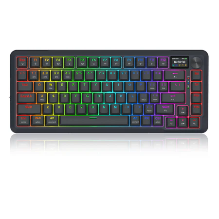 REDRAGON FLEKACT RGB WIRELESS MECHANICAL GAMING KEYBOARD WITH LCD DISPLAY - BLACK K708RGB-PRO thumbnail 2