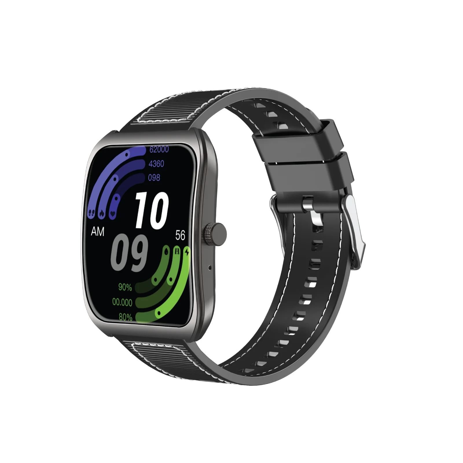 PAWA VERTEX SMART WATCH WITH 1.85 INCH CURVED DISPLAY BLACK PW-STWFTB25-BK thumbnail 2