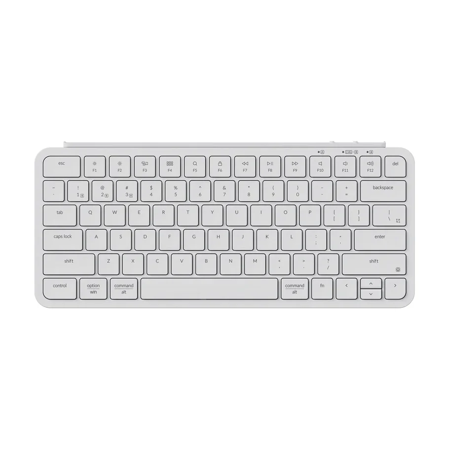KEYCHRON B1 PRO ULTRA SLIM 2.4G WIRELESS KEYBOARD IVORY WHITE ARABIC B1P-K8-AR thumbnail 2