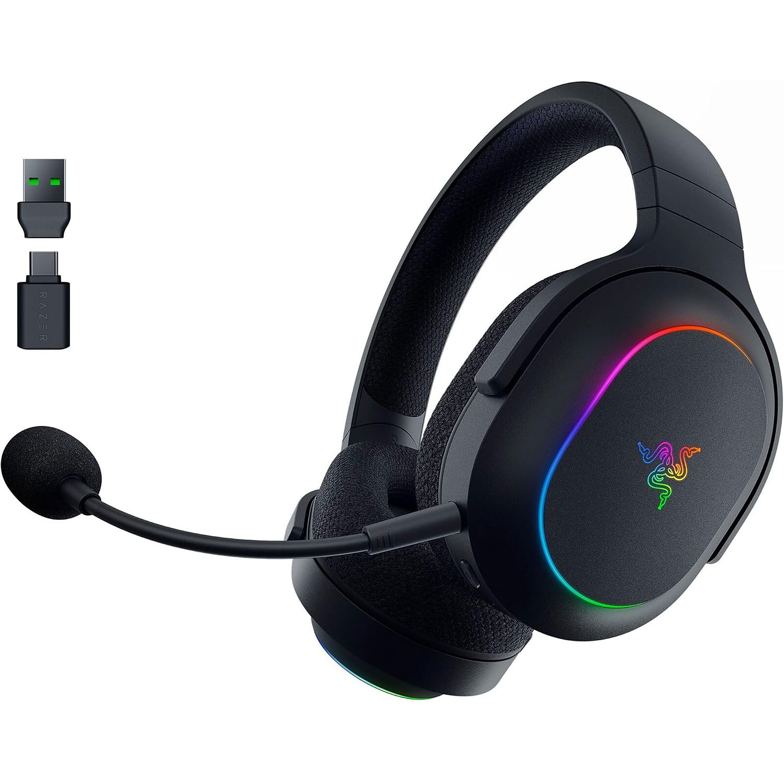 RAZER BARRACUDA X CHROMA WL M/P GAMING & MOBILE HEADSET WHT ED RZ04-05220200-R3M1 thumbnail 2