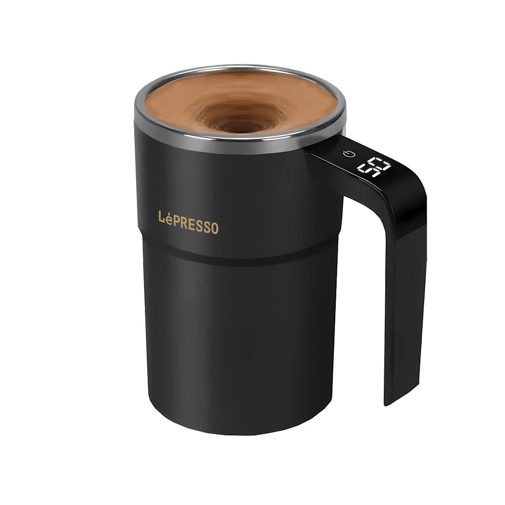 LEPRESSO STIRMAGIC AUTO STIRRING MUG LP018 BLACK LPCFFM0018 thumbnail 2