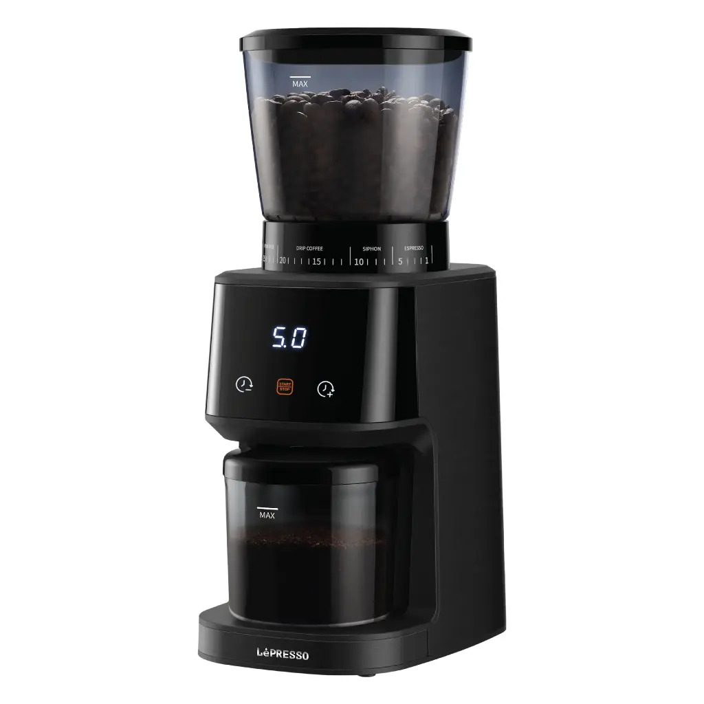 LEPRESSO CONICAL BURR GRINDER BLACK LPCFFM0028 thumbnail 2