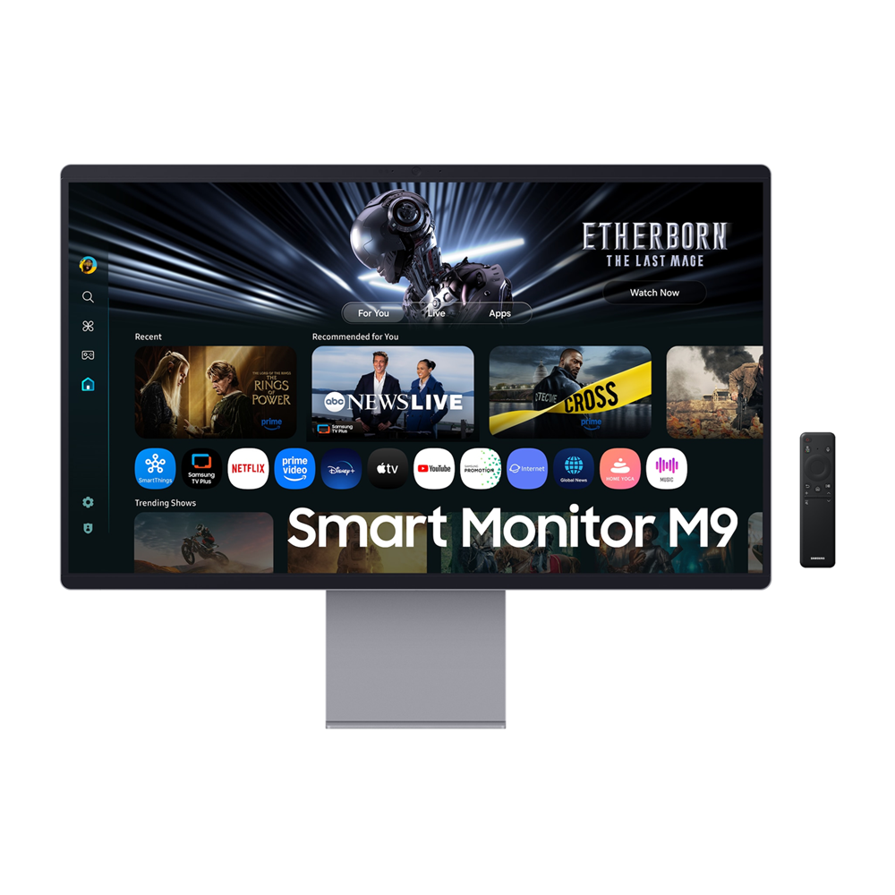 SAMSUNG 32 INCH M9 4K QD-OLED VISION 165HZ 0.03MS SMART MONITOR SILVER LS32FM902SMXUE thumbnail 2