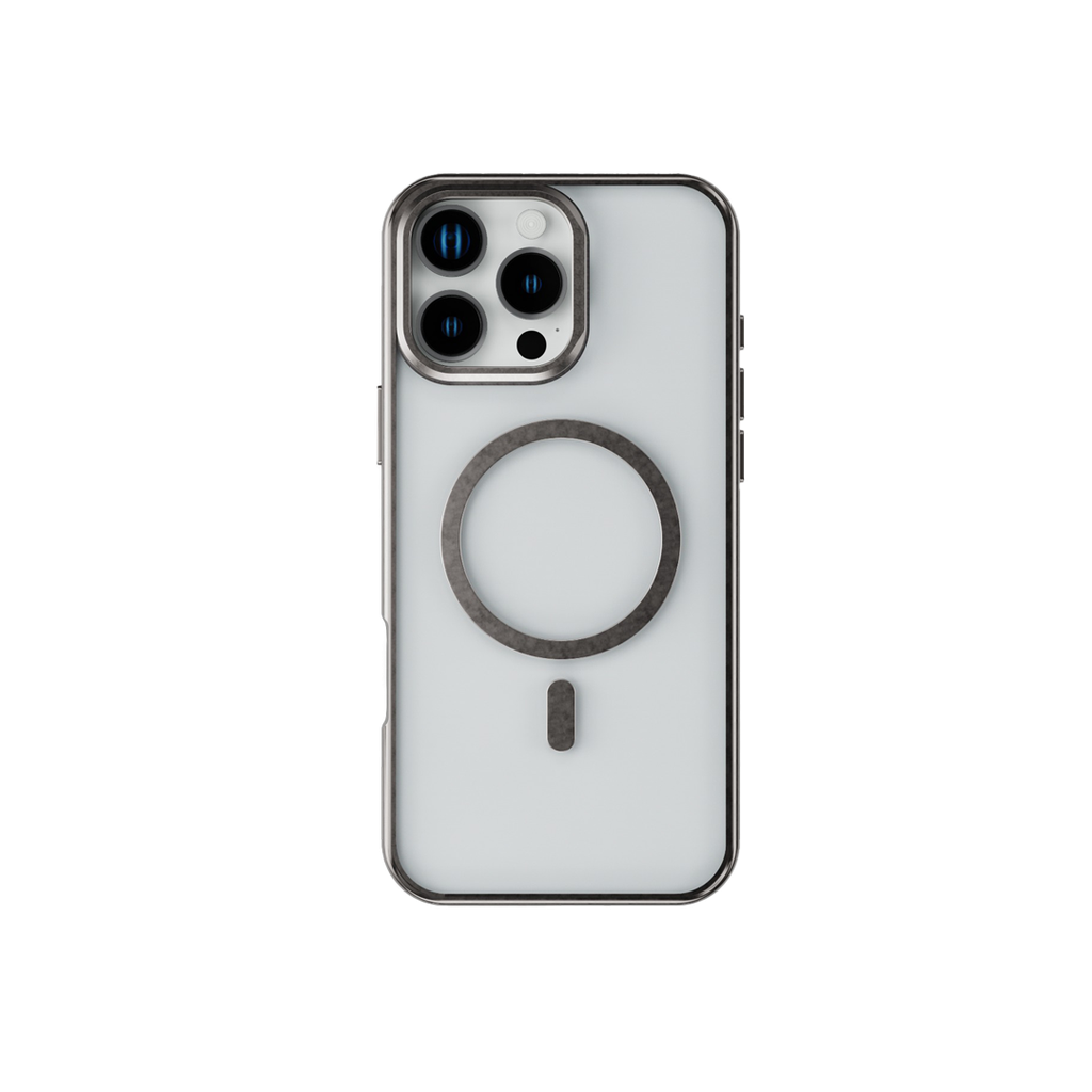 LEVELO ELIO IPHONE 16 PRO MAX PC CASE WITH CAMERA RING STAND TITANIUM LVLEPCRS16PMTT thumbnail 2