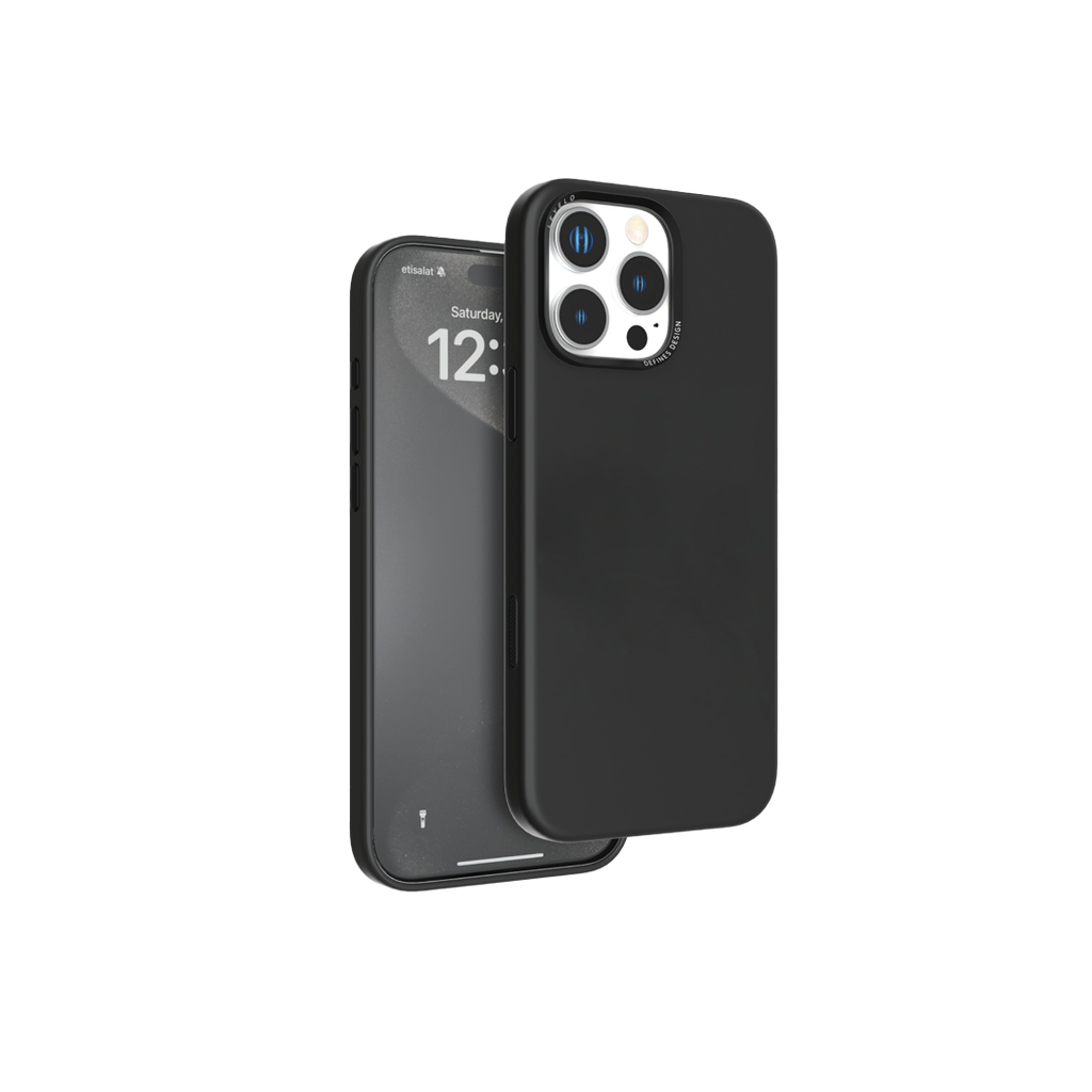 LEVELO IPHONE 16 PRO IRIS MAGSAFE LIQUID SILICONE CASE BLACK LVLIMSC16PBK thumbnail 2