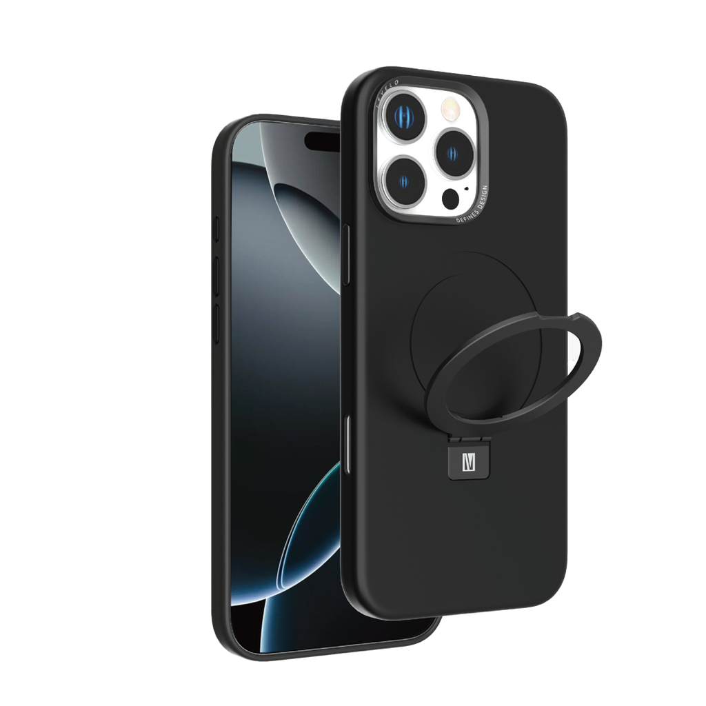 LEVELO IPHONE 16 PRO IRIS PRO MAGSAFE LIQUID SILICONE CASE BLACK LVLIPSC16PBK thumbnail 2