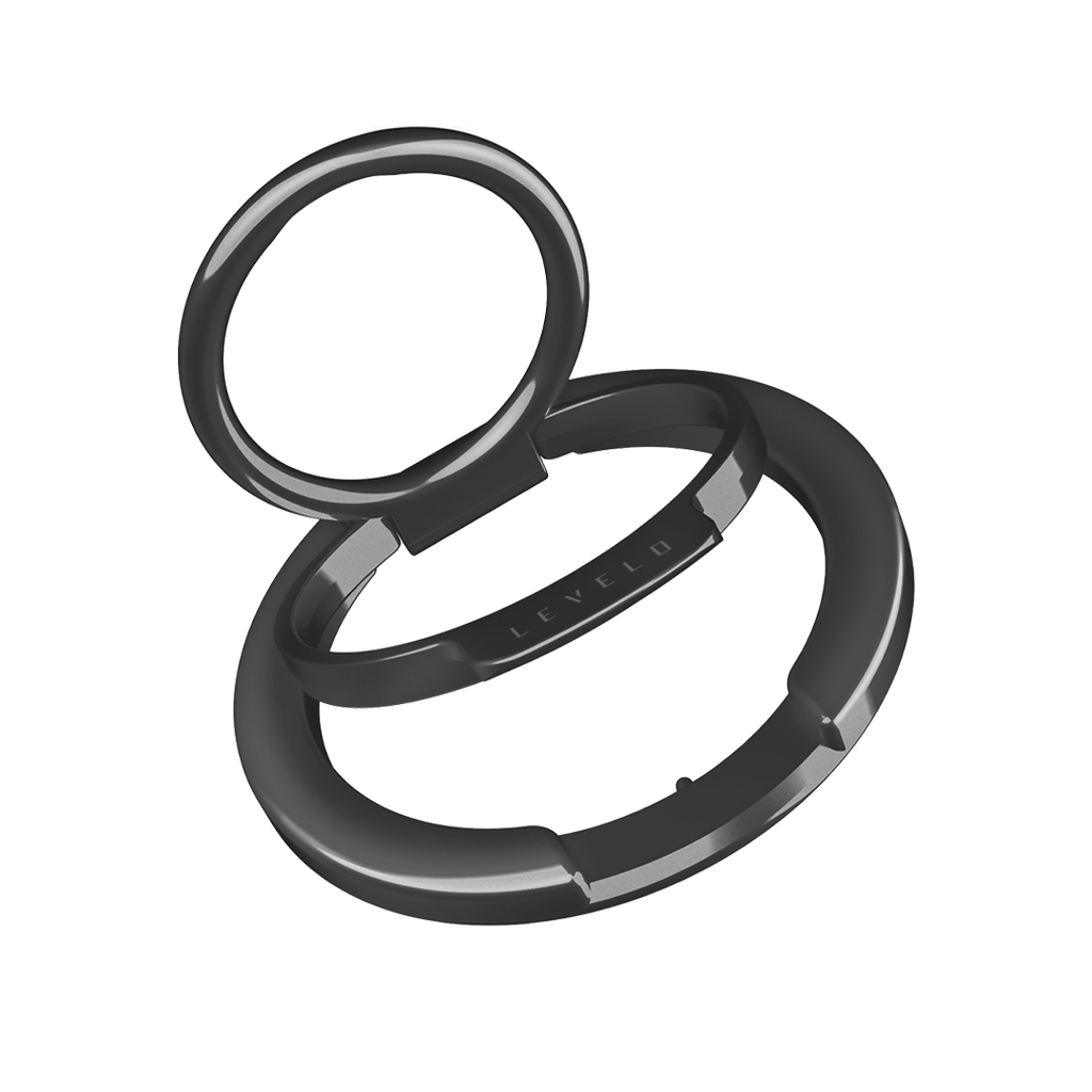 LEVELO LUCCIO 2 IN 1 PHONE RING HOLDER BLACK LVLL21PRHBK thumbnail 2