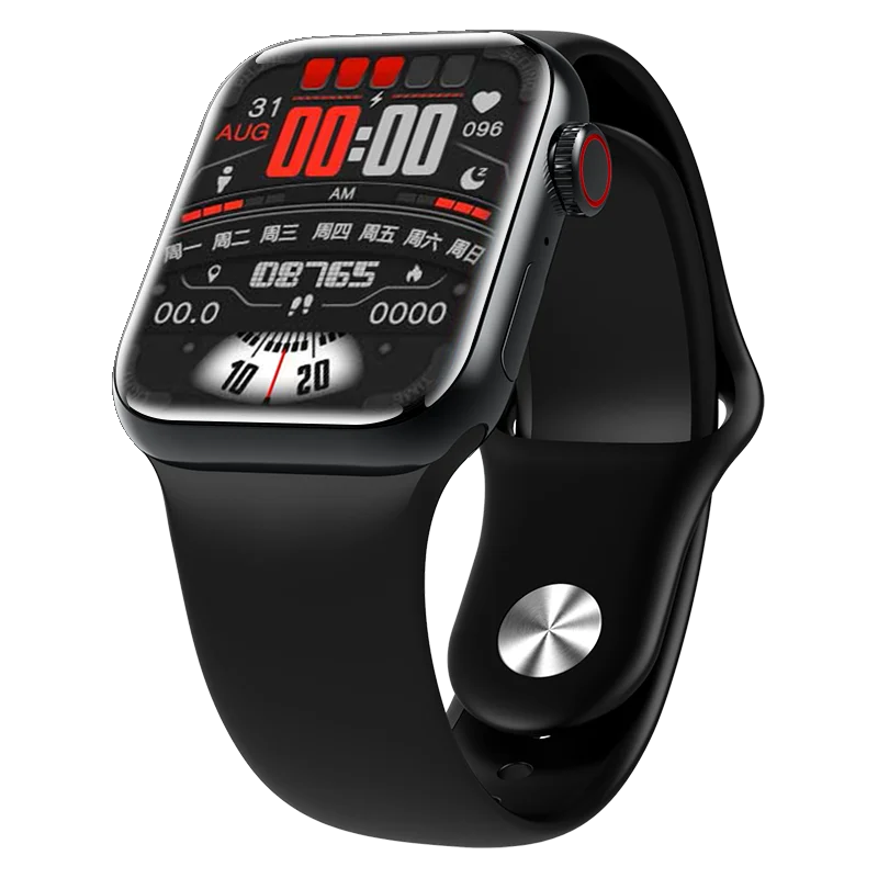 PAWA OPULENT SERIES SMART WATCH 45MM GRAY ALUMNIUM CASE WITH BLACK LOOP PW-08S-BK thumbnail 2