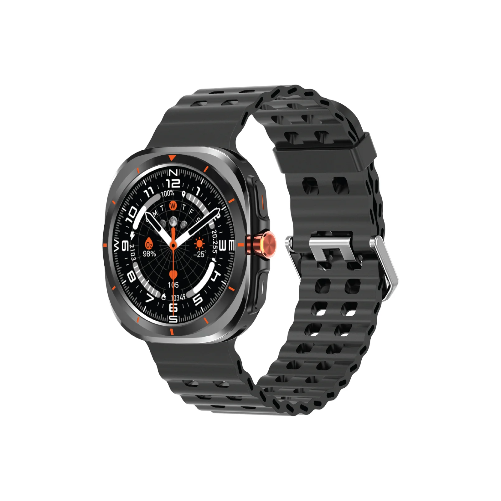 PAWA ASPIRE SMART WATCH WITH 1.52 INCH DISPLAY BLACK PW-STWFTB10-BK thumbnail 2
