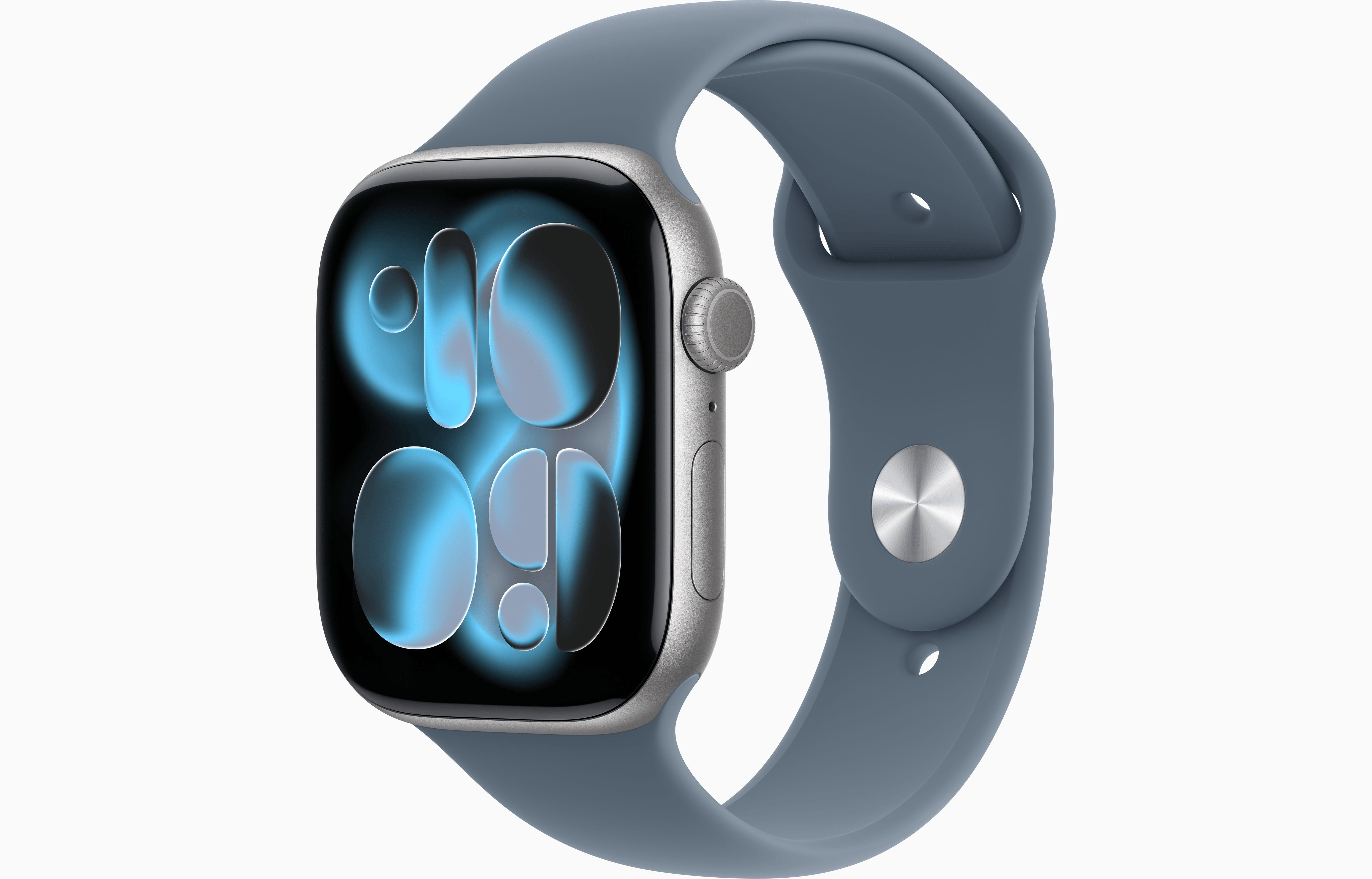 APPLE WATCH SERIES 11 GPS 46MM SPACE GRAY ALUMINIUM CASE WITH ANCHOR BLUE SPORT BAND M-L MEW94 thumbnail 2