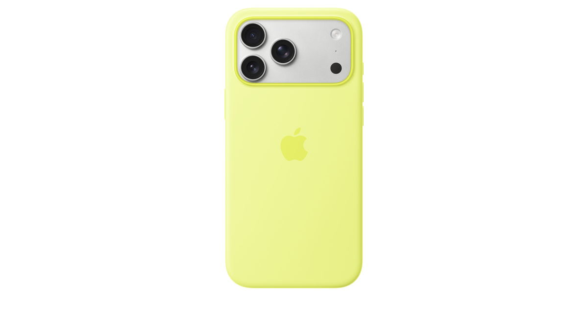 APPLE IPHONE 17 PRO MAX SILICONE CASE WITH MAGSAFE NEON YELLOW MGFM4 thumbnail 2