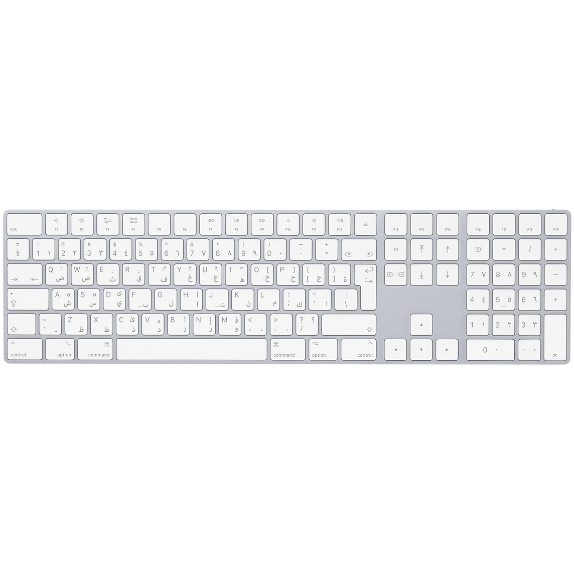 APPLE MAGIC KEYBOARD WITH NUMERIC KEYPAD ARABIC SILVER MXCJ3 thumbnail 2