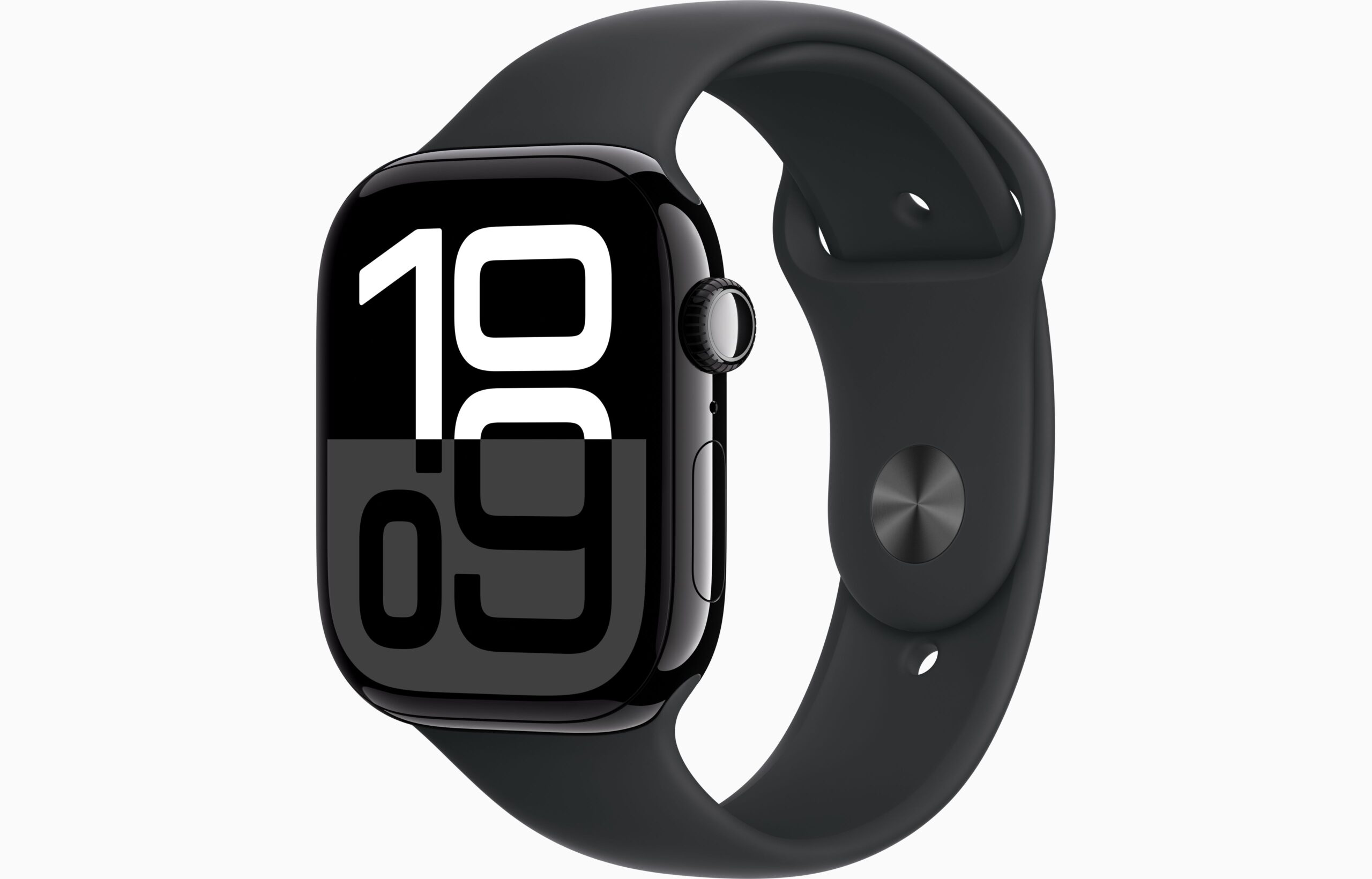 APPLE WATCH SERIES 10 46MM GPS JET BLACK ALUMINIUM WITH BLACK SPORT BAND MWX13 thumbnail 2