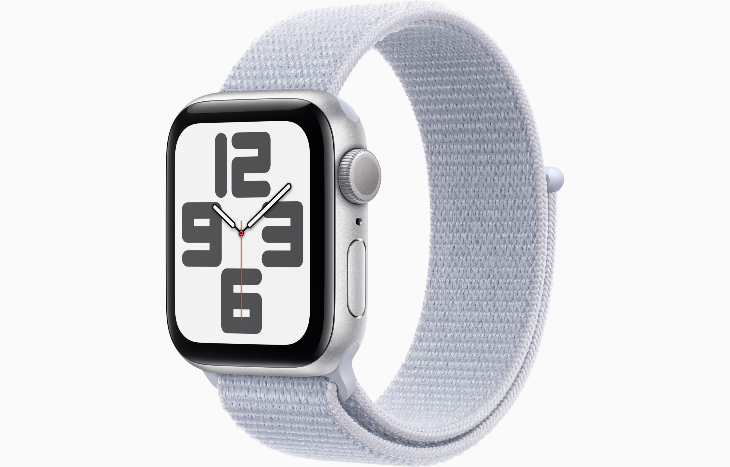 APPLE WATCH SE 2ND GENERATION 40MM GPS SILVER ALUMINIUM WITH BLUE CLOUD SPORT LOOP MXEE3 thumbnail 2