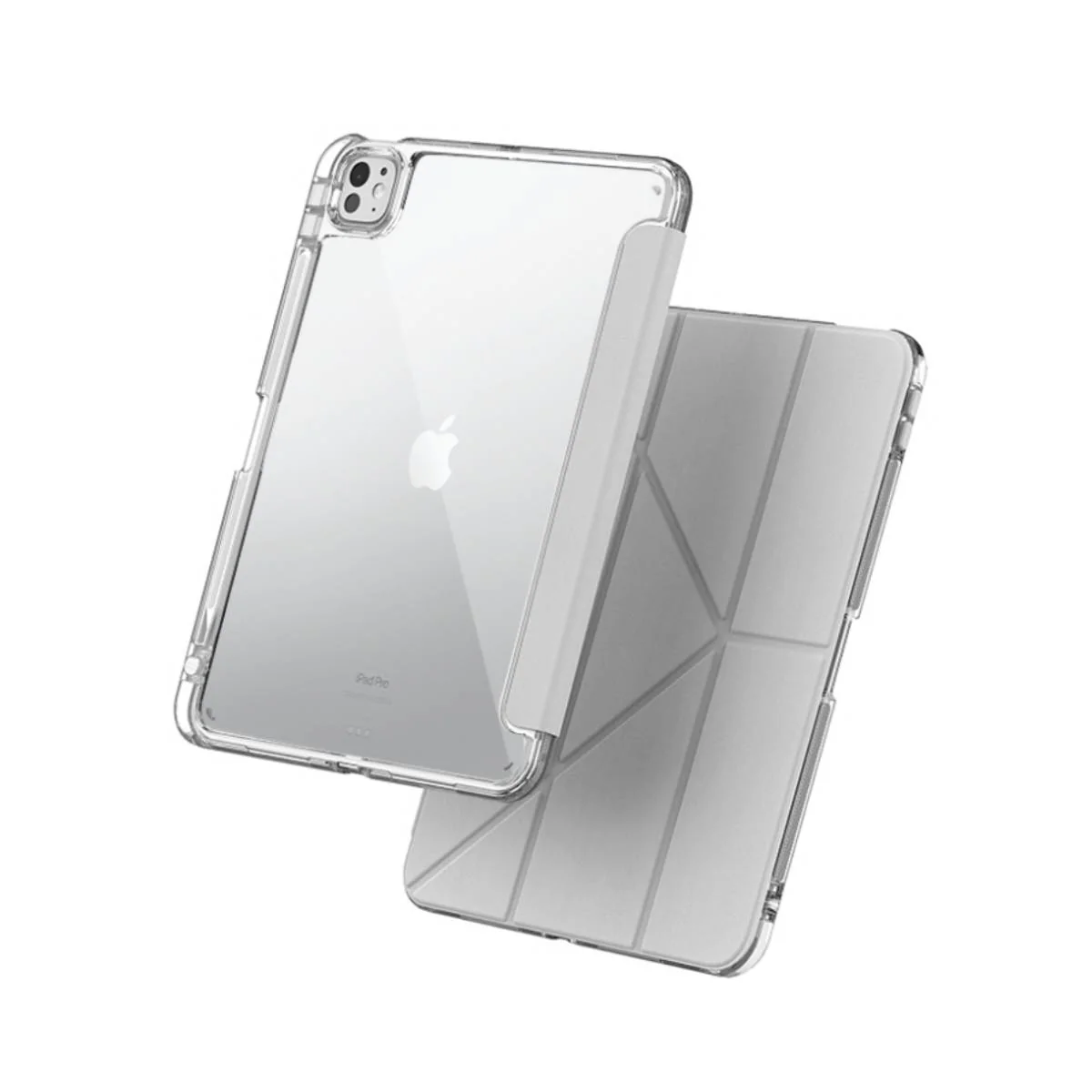MUTURAL IPAD AIR 13 INCH (M2) QING YA SERIES FOLIO WITH HIDDEN STYLUS SLOT GRAY thumbnail 2